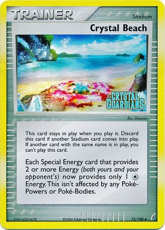 Crystal Beach (75/100) (Stamped) [EX: Crystal Guardians] | Jomio and Rueliete's Cards and Comics