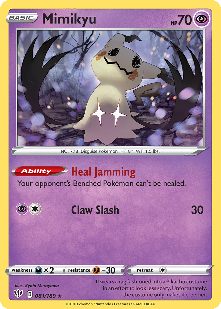 Mimikyu (081/189) [Sword & Shield: Darkness Ablaze] | Jomio and Rueliete's Cards and Comics