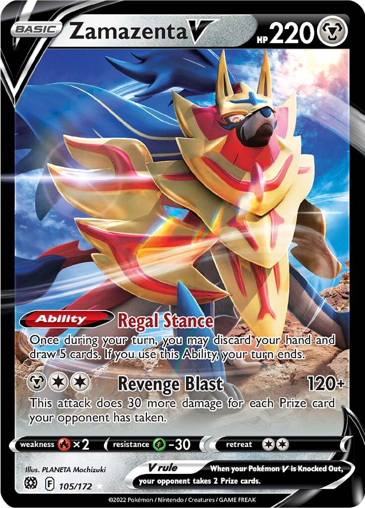 Zamazenta V (105/172) [Sword & Shield: Brilliant Stars] | Jomio and Rueliete's Cards and Comics