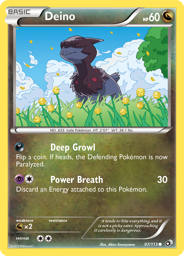 Deino (97/113) [Black & White: Legendary Treasures] | Jomio and Rueliete's Cards and Comics