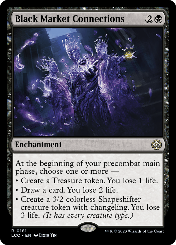 Black Market Connections [The Lost Caverns of Ixalan Commander] | Jomio and Rueliete's Cards and Comics