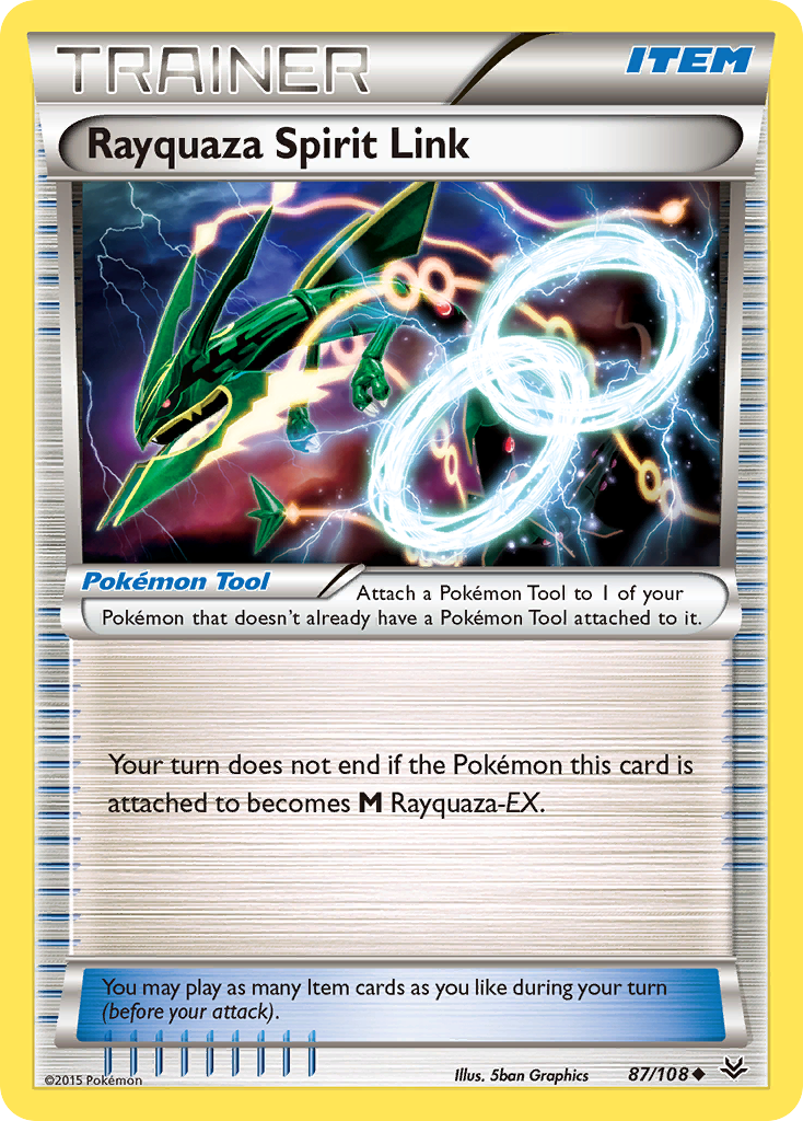 Rayquaza Spirit Link (87/108) [XY: Roaring Skies] | Jomio and Rueliete's Cards and Comics