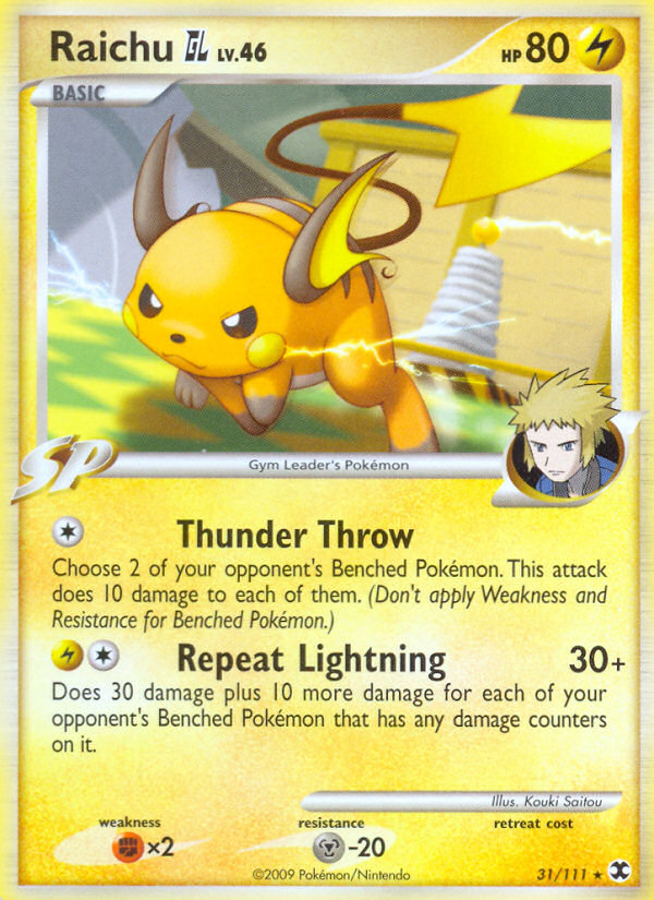 Raichu GL (31/111) [Platinum: Rising Rivals] | Jomio and Rueliete's Cards and Comics