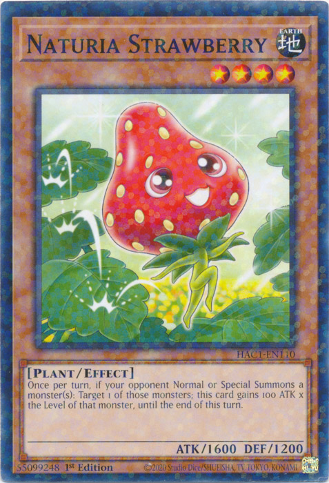 Naturia Strawberry (Duel Terminal) [HAC1-EN110] Common | Jomio and Rueliete's Cards and Comics