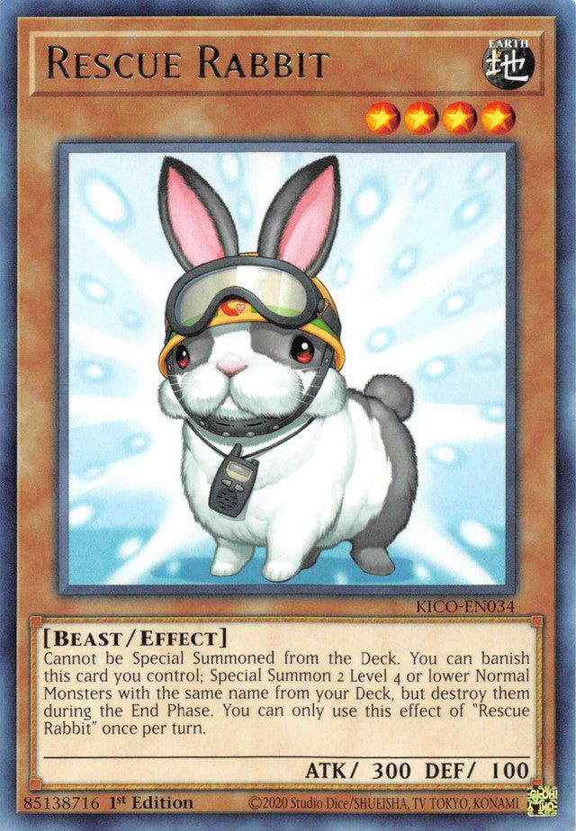 Rescue Rabbit [KICO-EN034] Rare | Jomio and Rueliete's Cards and Comics