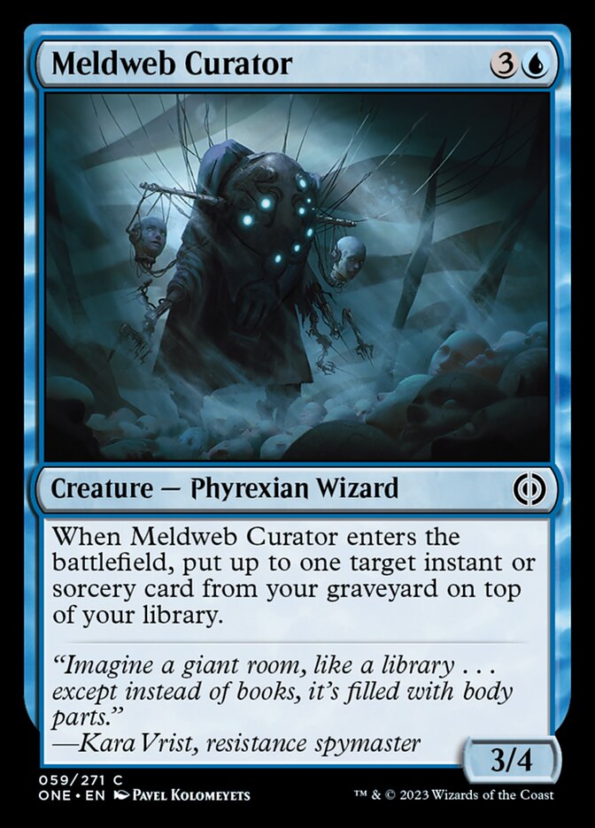 Meldweb Curator [Phyrexia: All Will Be One] | Jomio and Rueliete's Cards and Comics