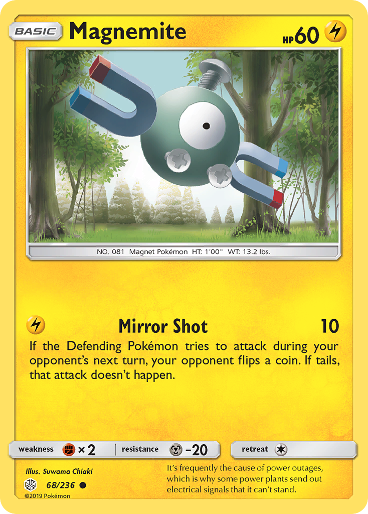 Magnemite (68/236) [Sun & Moon: Cosmic Eclipse] | Jomio and Rueliete's Cards and Comics