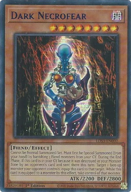 Dark Necrofear (Blue) [LDS3-EN002] Ultra Rare | Jomio and Rueliete's Cards and Comics