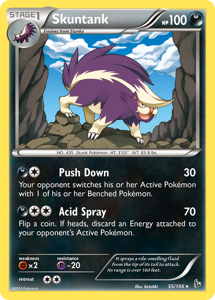 Skuntank (55/106) [XY: Flashfire] | Jomio and Rueliete's Cards and Comics