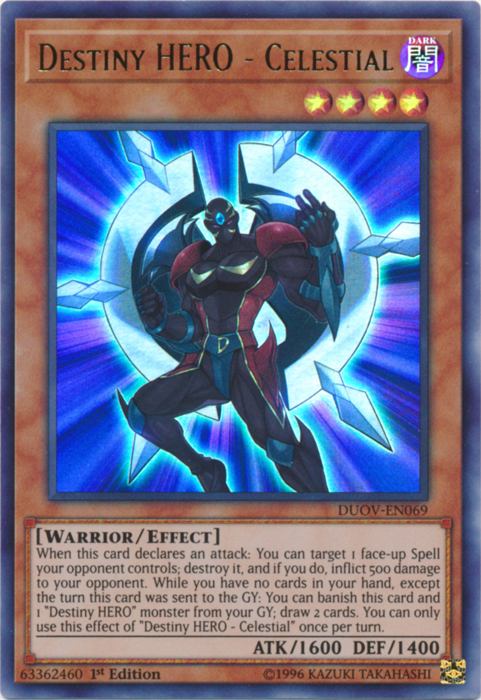 Destiny HERO - Celestial [DUOV-EN069] Ultra Rare | Jomio and Rueliete's Cards and Comics