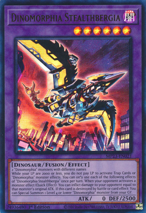 Dinomorphia Stealthbergia [MP23-EN021] Ultra Rare | Jomio and Rueliete's Cards and Comics