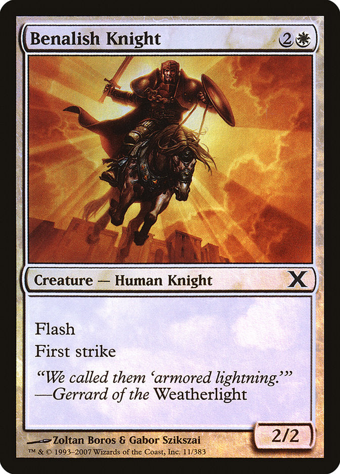 Benalish Knight (Premium Foil) [Tenth Edition] | Jomio and Rueliete's Cards and Comics