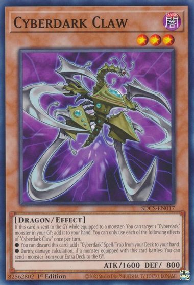 Cyberdark Claw [SDCS-EN017] Common | Jomio and Rueliete's Cards and Comics