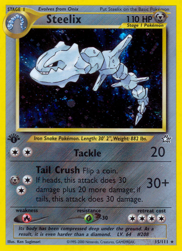 Steelix (15/111) [Neo Genesis 1st Edition] | Jomio and Rueliete's Cards and Comics
