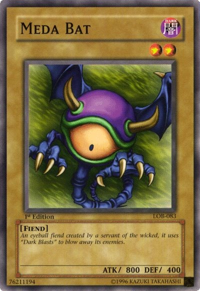 Meda Bat [LOB-083] Common | Jomio and Rueliete's Cards and Comics