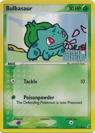 Bulbasaur (45/100) (Stamped) [EX: Crystal Guardians] | Jomio and Rueliete's Cards and Comics