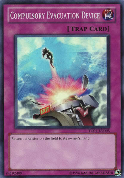 Compulsory Evacuation Device [TU04-EN005] Super Rare | Jomio and Rueliete's Cards and Comics