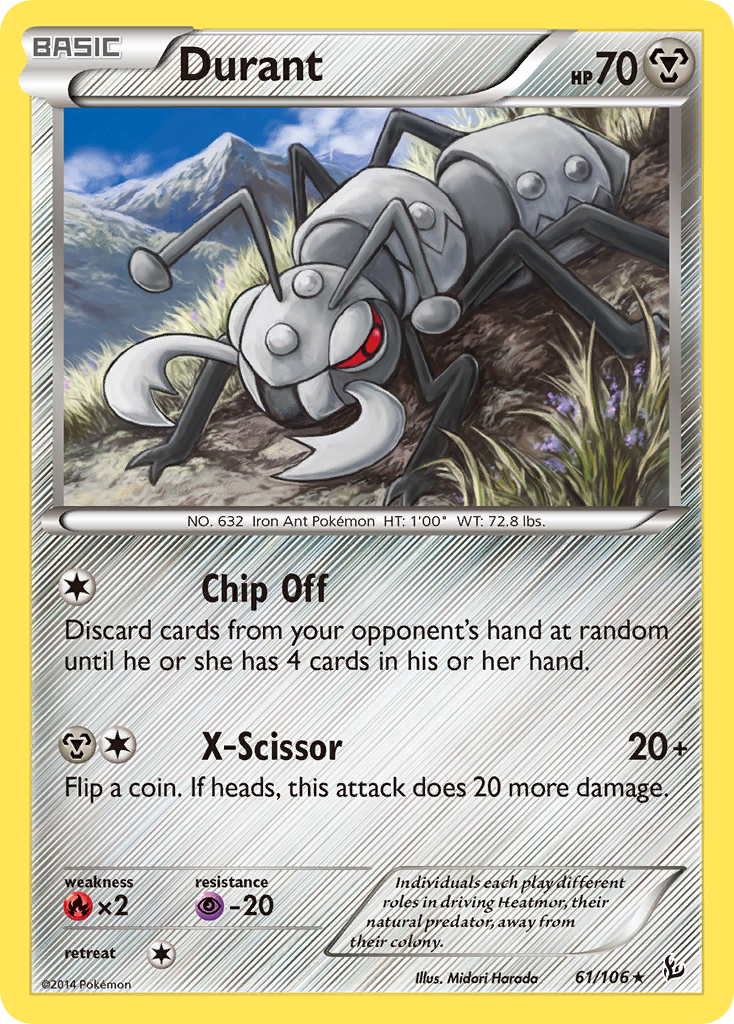 Durant (61/106) [XY: Flashfire] | Jomio and Rueliete's Cards and Comics