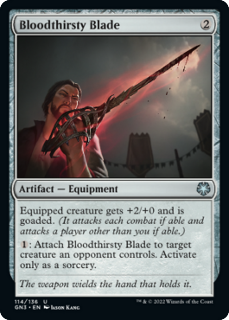 Bloodthirsty Blade [Game Night: Free-for-All] | Jomio and Rueliete's Cards and Comics
