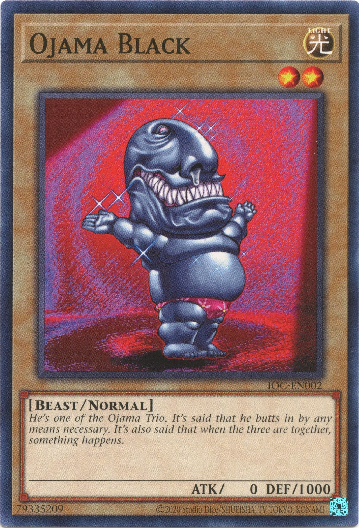 Ojama Black (25th Anniversary) [IOC-EN002] Common | Jomio and Rueliete's Cards and Comics