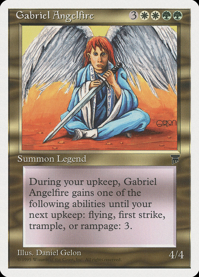 Gabriel Angelfire [Chronicles] | Jomio and Rueliete's Cards and Comics