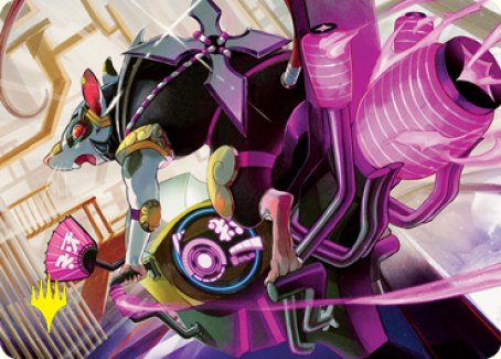 Nashi, Moon Sage's Scion Art Card (Gold-Stamped Signature) [Kamigawa: Neon Dynasty Art Series] | Jomio and Rueliete's Cards and Comics