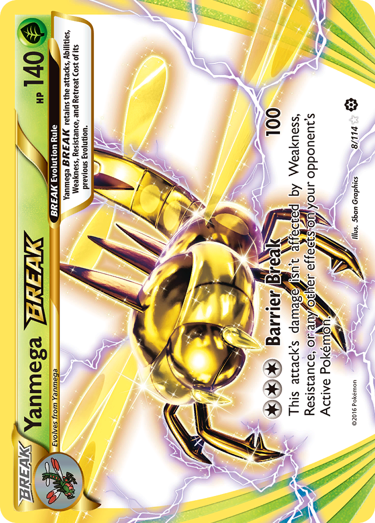 Yanmega BREAK (8/114) [XY: Steam Siege] | Jomio and Rueliete's Cards and Comics