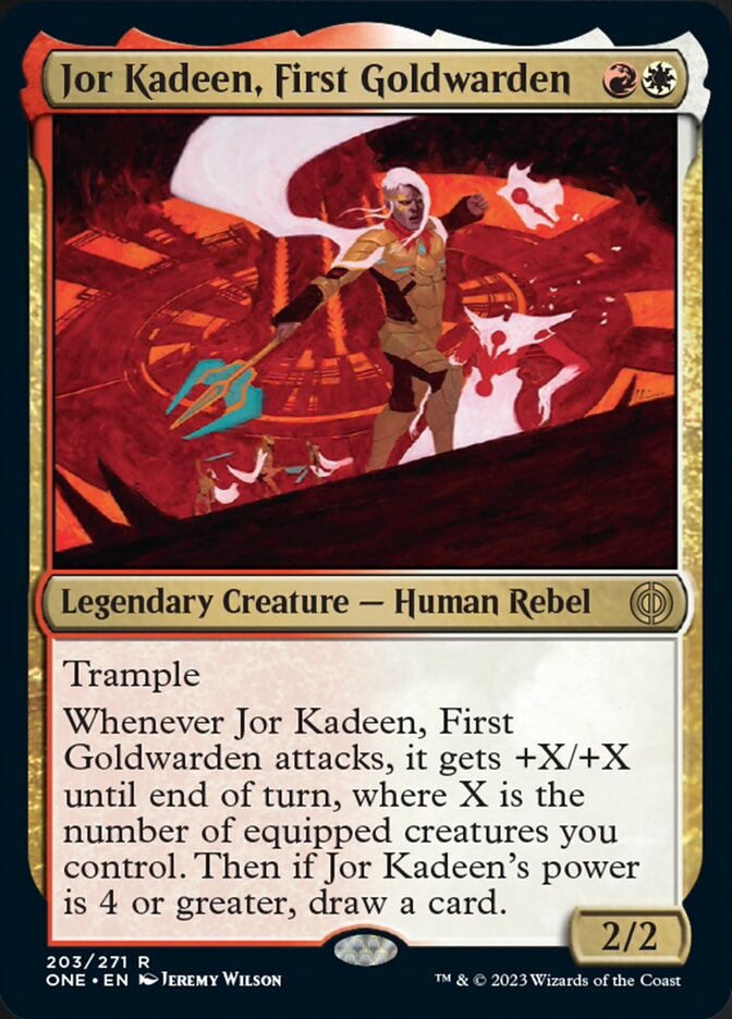 Jor Kadeen, First Goldwarden [Phyrexia: All Will Be One] | Jomio and Rueliete's Cards and Comics