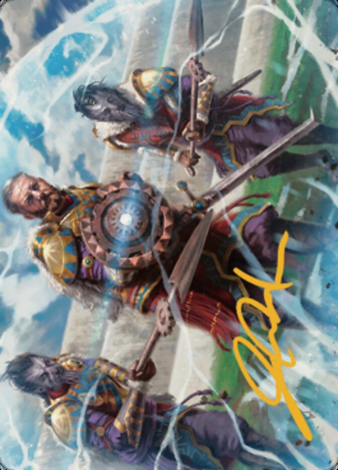 Argivian Phalanx Art Card (Gold-Stamped Signature) [Dominaria United Art Series] | Jomio and Rueliete's Cards and Comics