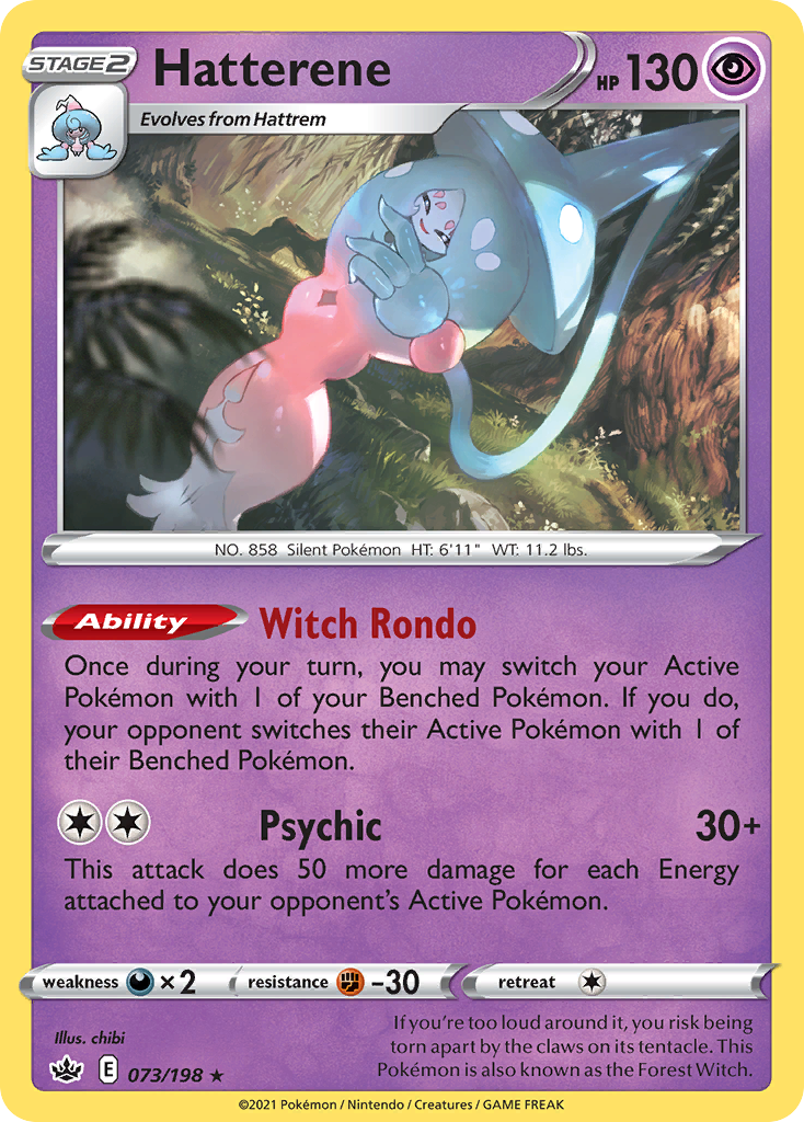 Hatterene (073/198) (Theme Deck Exclusive) [Sword & Shield: Chilling Reign] | Jomio and Rueliete's Cards and Comics