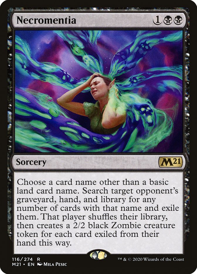 Necromentia [Core Set 2021] | Jomio and Rueliete's Cards and Comics