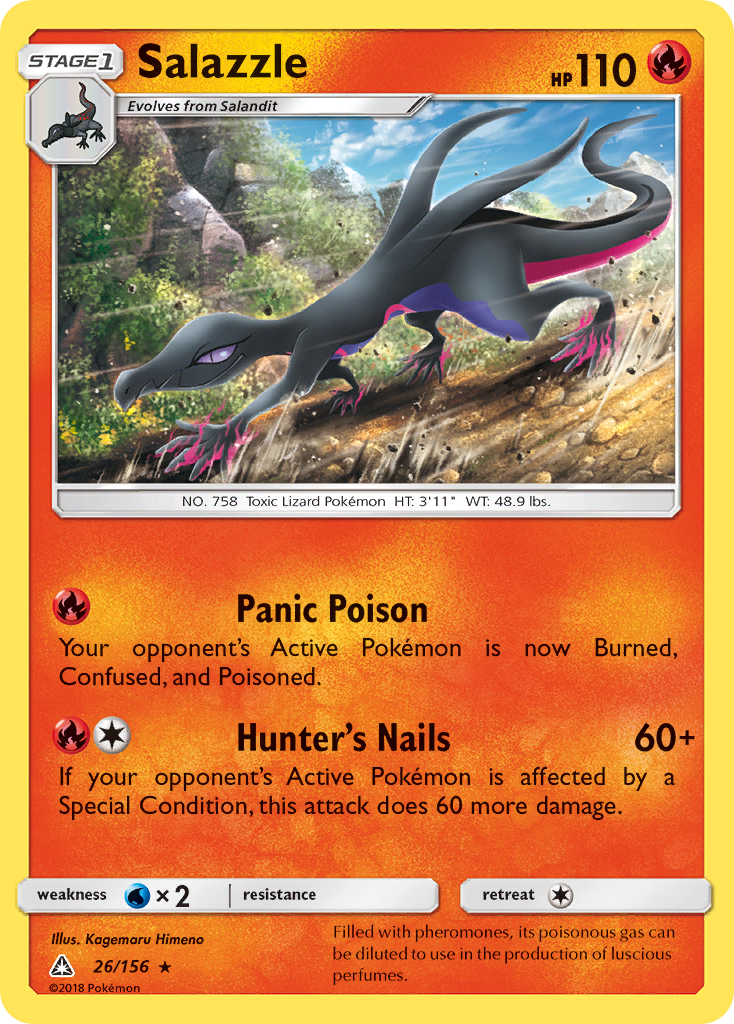 Salazzle (26/156) [Sun & Moon: Ultra Prism] | Jomio and Rueliete's Cards and Comics