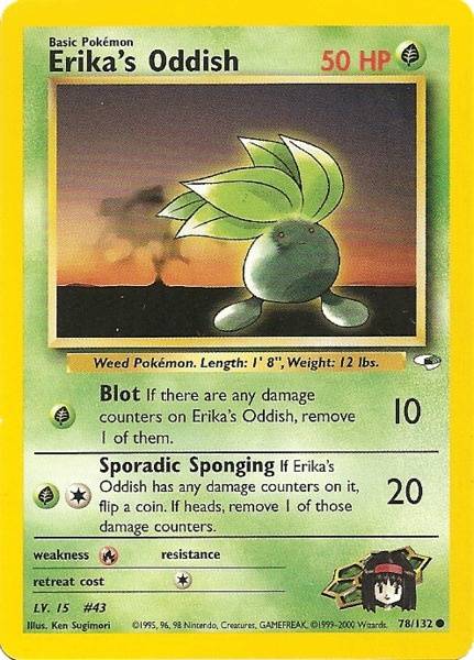 Erika's Oddish (78/132) [Gym Heroes Unlimited] | Jomio and Rueliete's Cards and Comics