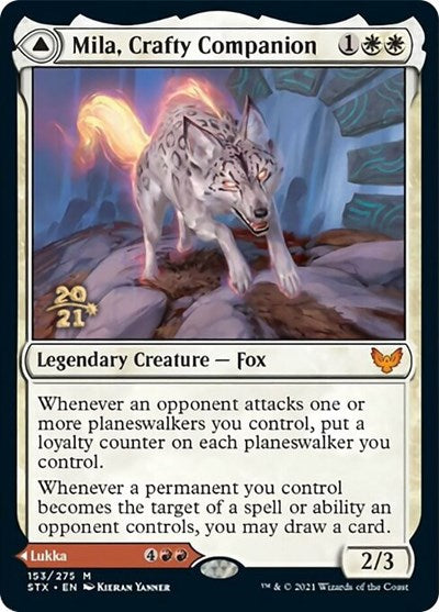Mila, Crafty Companion // Lukka, Wayward Bonder [Strixhaven: School of Mages Prerelease Promos] | Jomio and Rueliete's Cards and Comics