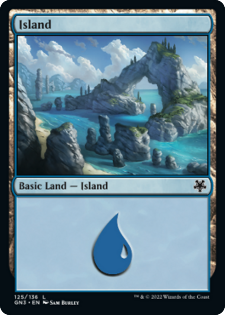 Island (125) [Game Night: Free-for-All] | Jomio and Rueliete's Cards and Comics