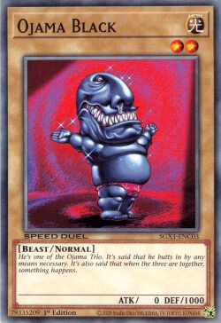 Ojama Black [SGX1-ENC03] Common | Jomio and Rueliete's Cards and Comics