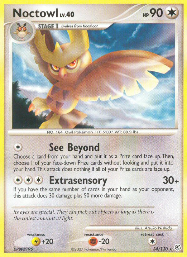 Noctowl (34/130) [Diamond & Pearl: Base Set] | Jomio and Rueliete's Cards and Comics