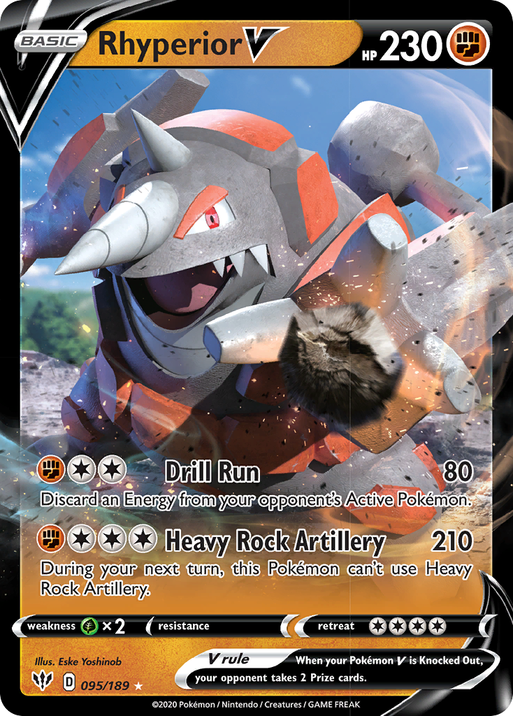 Rhyperior V (095/189) [Sword & Shield: Darkness Ablaze] | Jomio and Rueliete's Cards and Comics