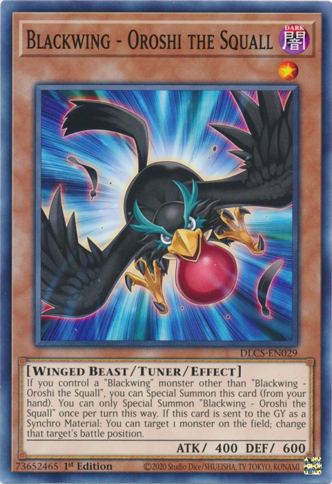 Blackwing - Oroshi the Squall [DLCS-EN029] Common | Jomio and Rueliete's Cards and Comics