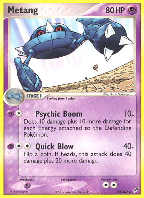 Metang (40/107) [EX: Deoxys] | Jomio and Rueliete's Cards and Comics