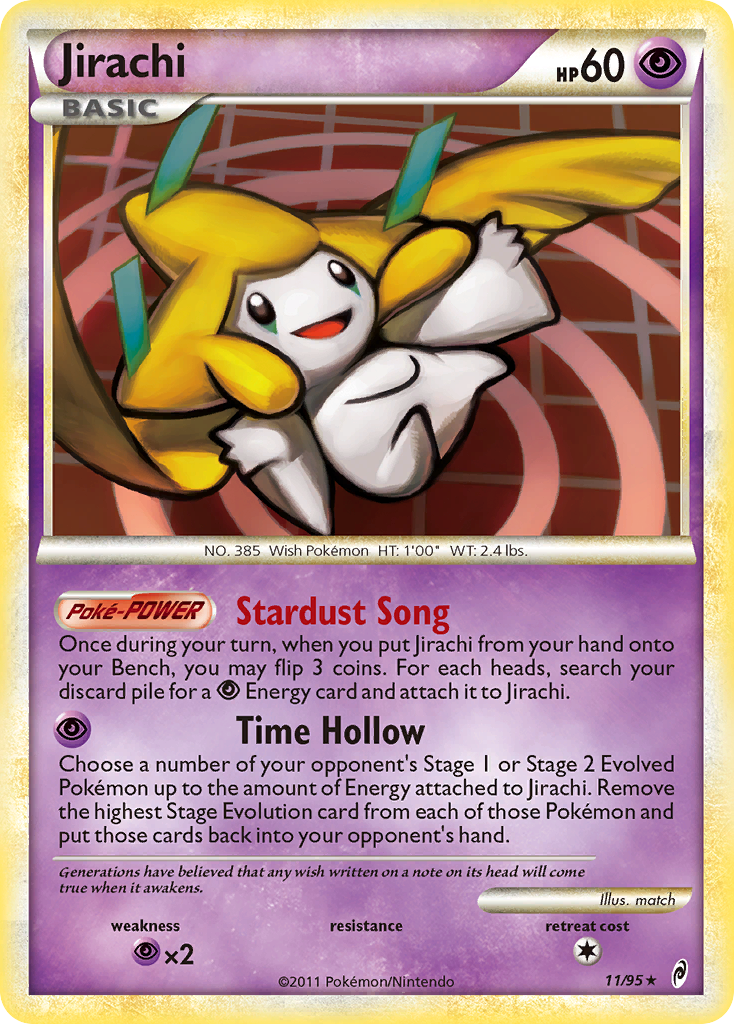 Jirachi (11/95) [HeartGold & SoulSilver: Call of Legends] | Jomio and Rueliete's Cards and Comics