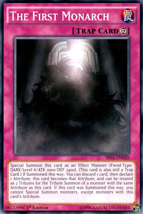 The First Monarch [SR01-EN035] Common | Jomio and Rueliete's Cards and Comics