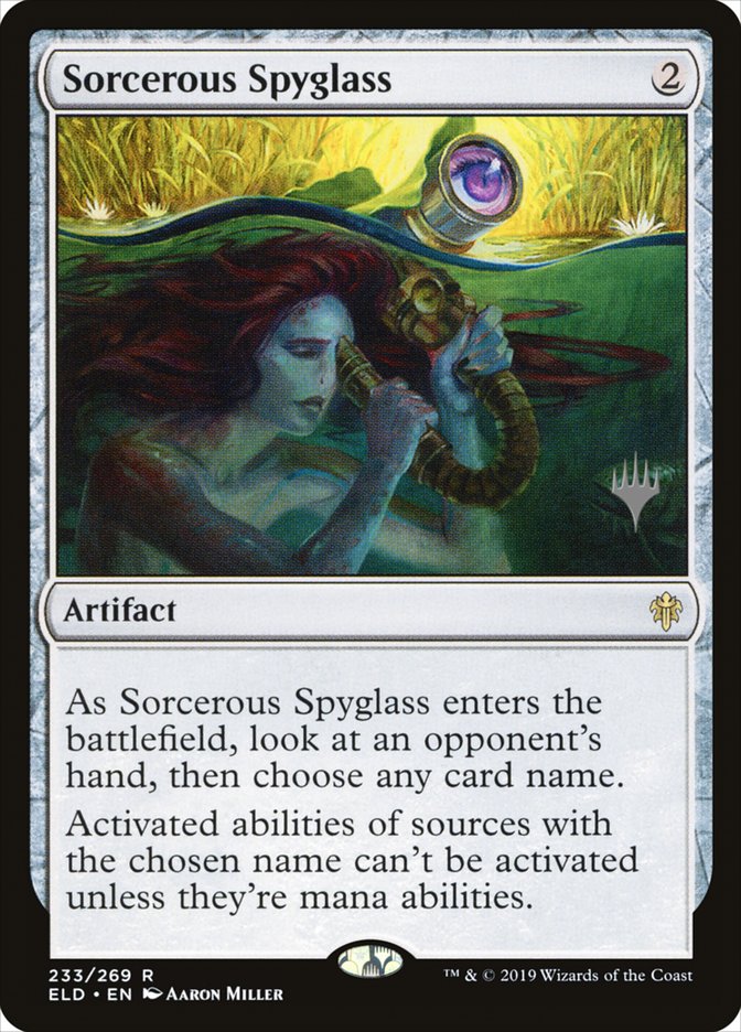 Sorcerous Spyglass (Promo Pack) [Throne of Eldraine Promos] | Jomio and Rueliete's Cards and Comics