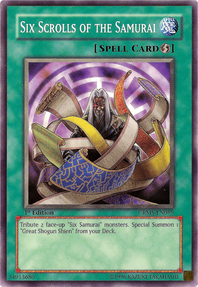 Six Scrolls of the Samurai [CRMS-EN059] Common | Jomio and Rueliete's Cards and Comics