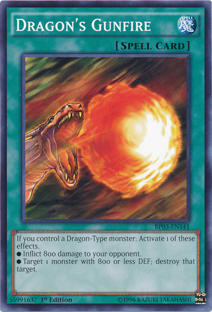 Dragon's Gunfire [BP03-EN141] Common | Jomio and Rueliete's Cards and Comics