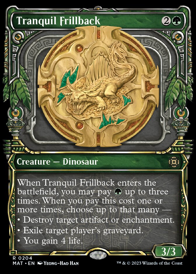 Tranquil Frillback (Showcase Halo Foil) [March of the Machine: The Aftermath] | Jomio and Rueliete's Cards and Comics