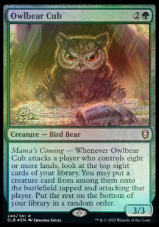 Owlbear Cub [Commander Legends: Battle for Baldur's Gate Prerelease Promos] | Jomio and Rueliete's Cards and Comics