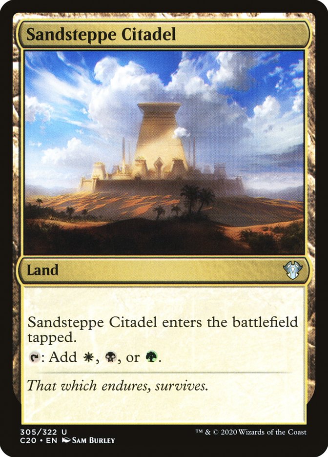 Sandsteppe Citadel [Commander 2020] | Jomio and Rueliete's Cards and Comics