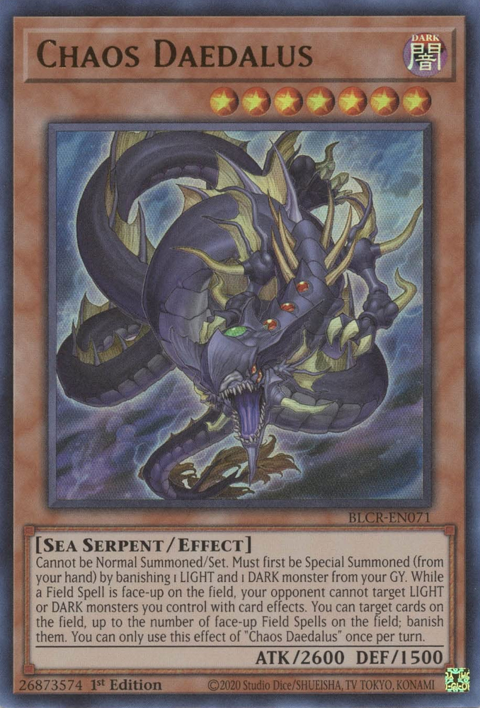 Chaos Daedalus [BLCR-EN071] Ultra Rare | Jomio and Rueliete's Cards and Comics