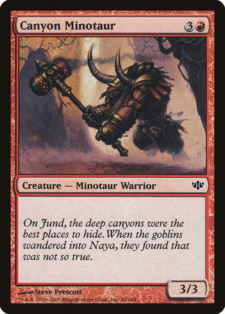 Canyon Minotaur [Conflux] | Jomio and Rueliete's Cards and Comics